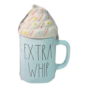 Rae Dunn "EXTRA WHIP" Topper Figural Coffee Mug